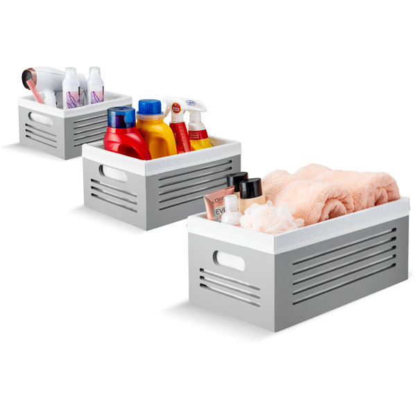 Creative Scents Wooden Bins 3 Pack Storage Bin Wayfair